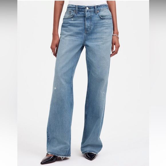 Madewell Denim - Madewell Low-Slung Baggy Jeans in Hamburg Wash